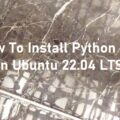 How to install python 3.9 on ubuntu 22.04