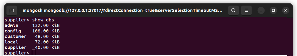 list database on MongoDB