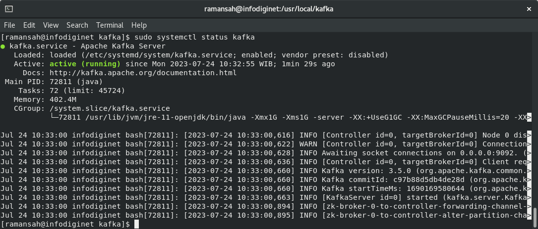 How to install Kafka on Rokcy Linux 8