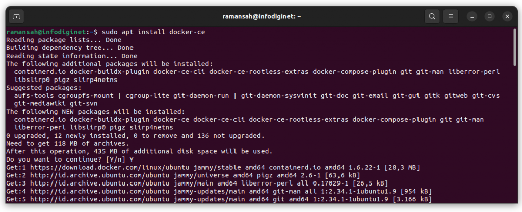 Install Docker CE on Ubuntu 22.04